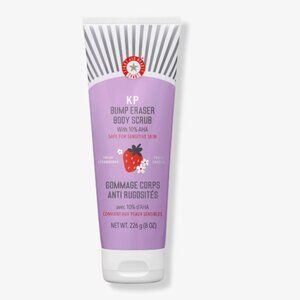 First Aid Beauty KP Bump Eraser Body Scrub 8oz 10% AHA - Strawberry - NEW